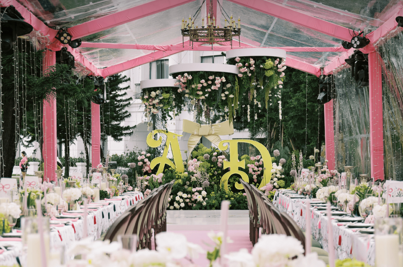 A dream pink house on the beach
